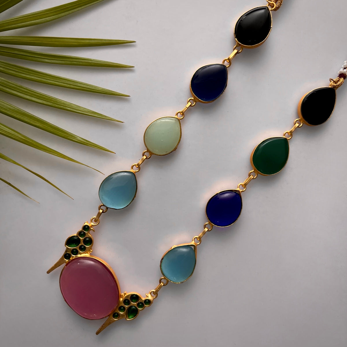 ROXANIA SET RING EARRING AND NECKLACE HANDMADE GOLD TONED PREMIUM NECKLACE/NECKPIECE EARRING SET NL30