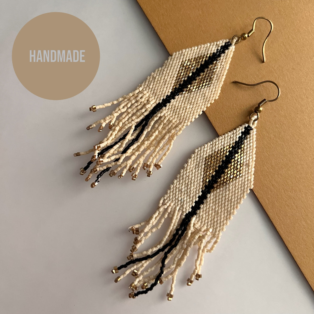 AMINA AFRO BEADS HANDMADE EARRING ER556