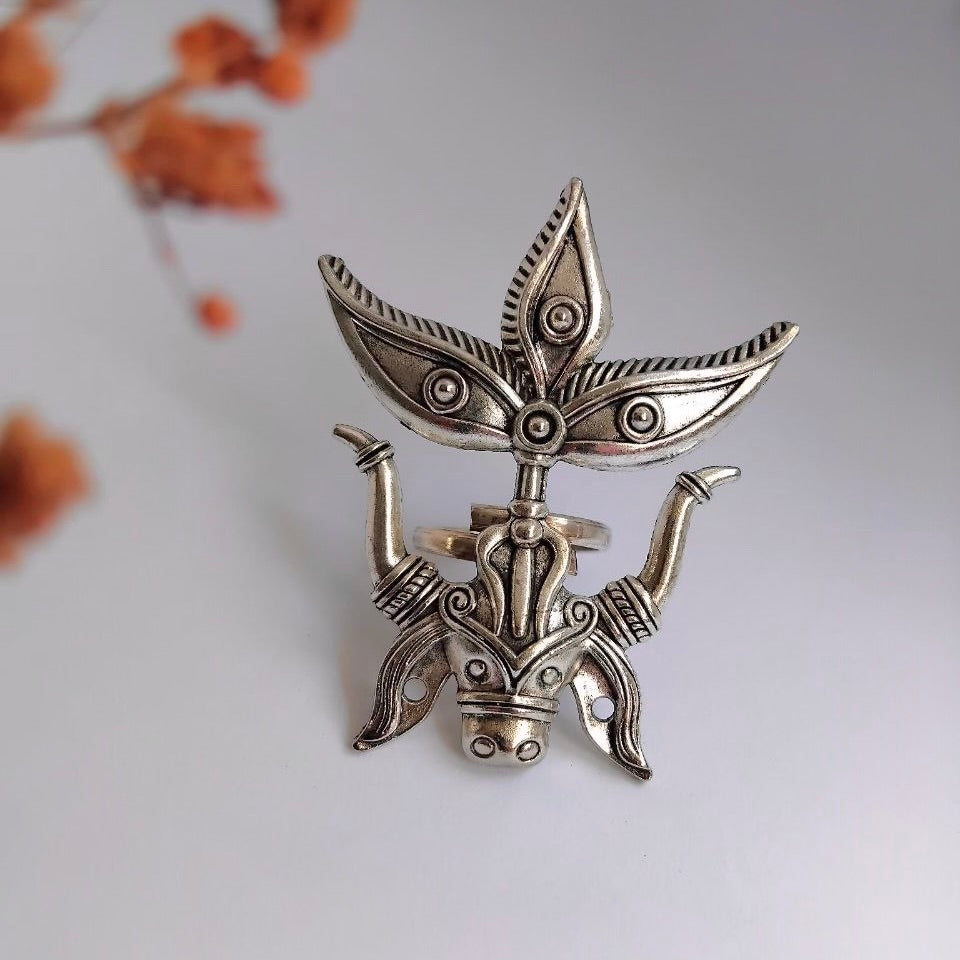 RISHABA TEMPLE OXIDIZED FINISH  RING R88