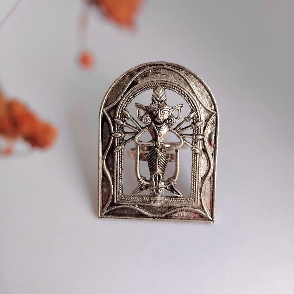 RISHABA TEMPLE OXIDIZED FINISH  RING R88