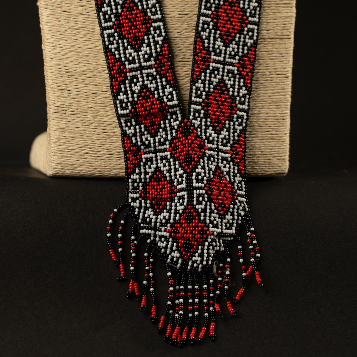 ISLA AFRO BEADED HANDMADE MALA/ NECKPIECE E ML102