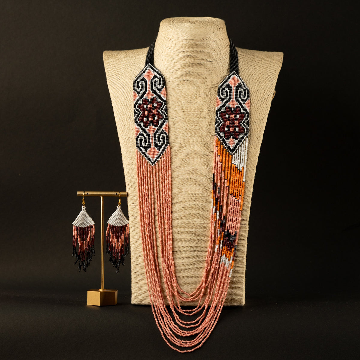 JACE AFRO BEADS HANDMADE  MALA/ NECKPIECE ML105