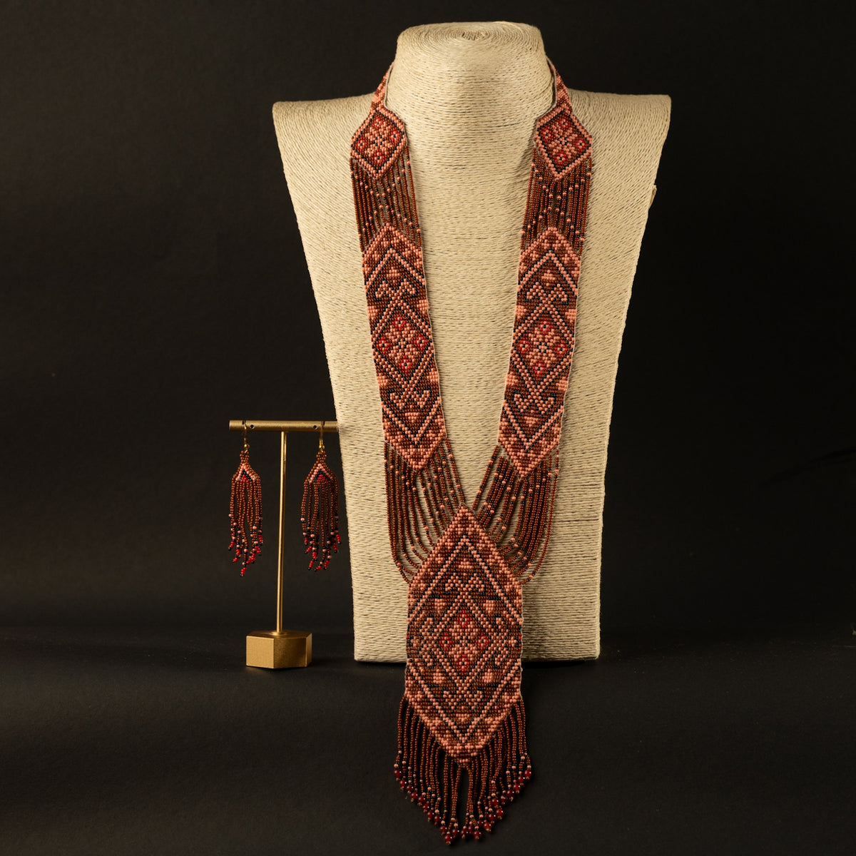 ZELLA AFRO BEADED HANDMADE MALA/ NECKPIECE ML106