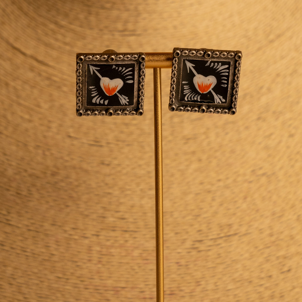 SHEETHAL HAND PAINTED AND HANDMADE  RUSTIC LOOK NECKPIECE NECKLACE NL71