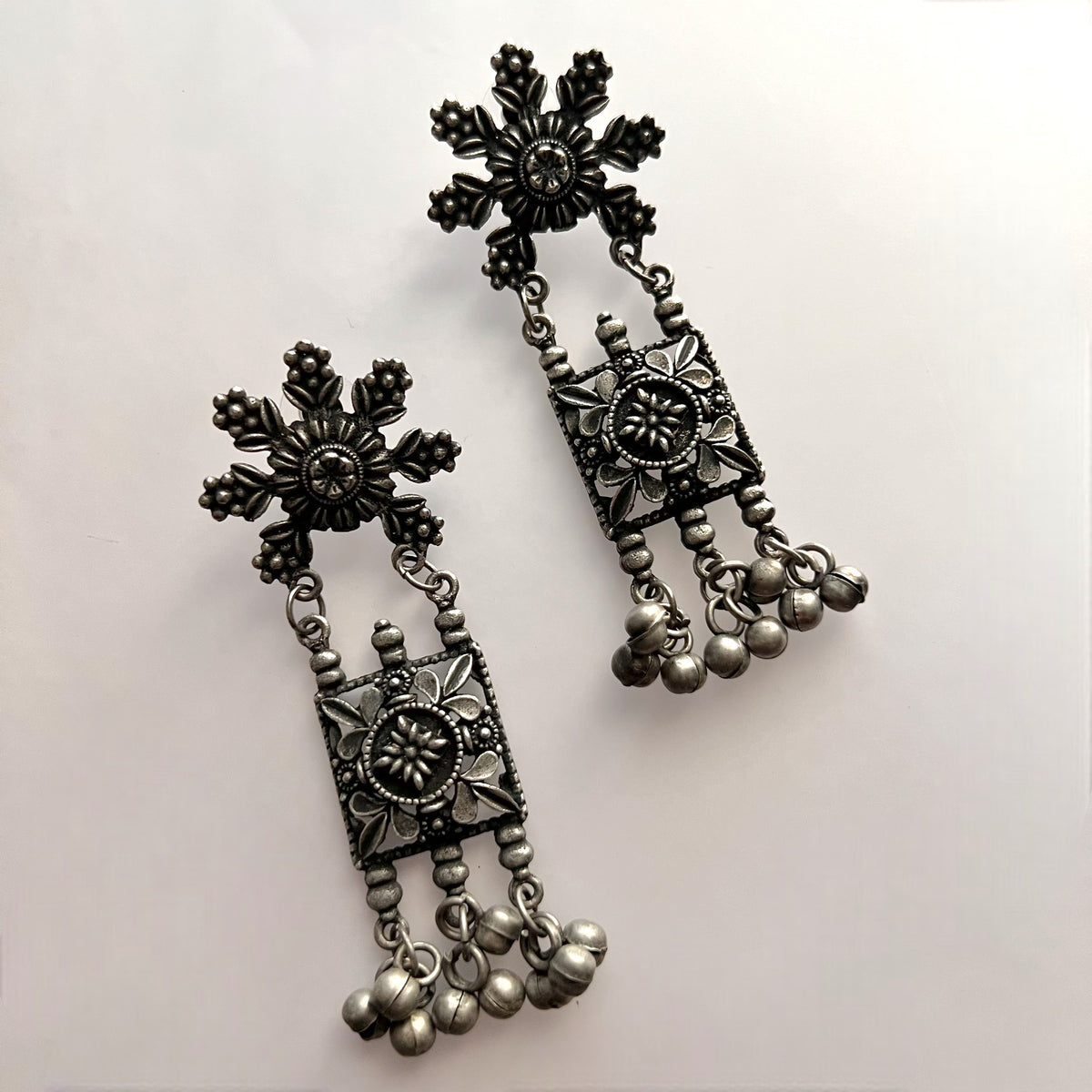 HELIOS AFGHANI RAW AND RUSTIC AND VINTAGE EARRING AF59