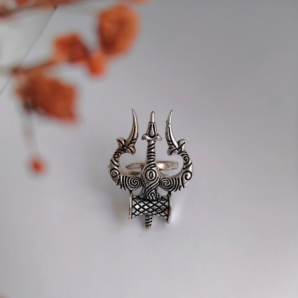 RISHABA TEMPLE OXIDIZED FINISH  RING R88
