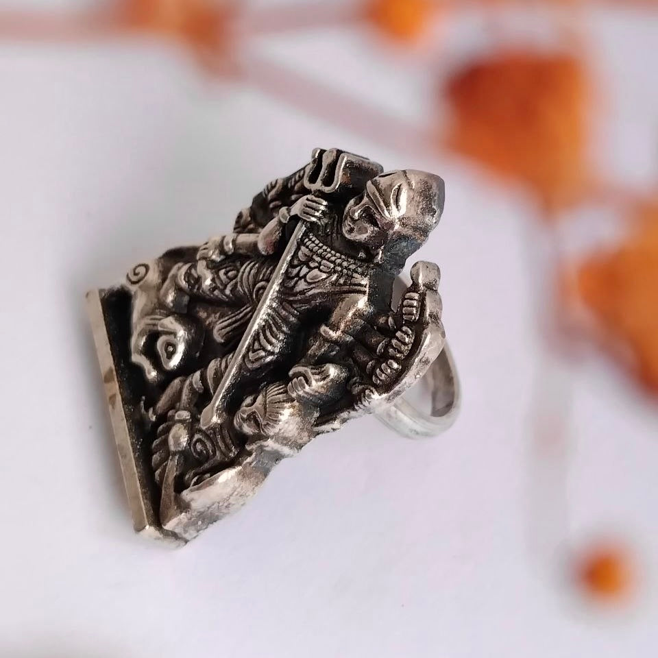 RISHABA TEMPLE OXIDIZED FINISH  RING R88