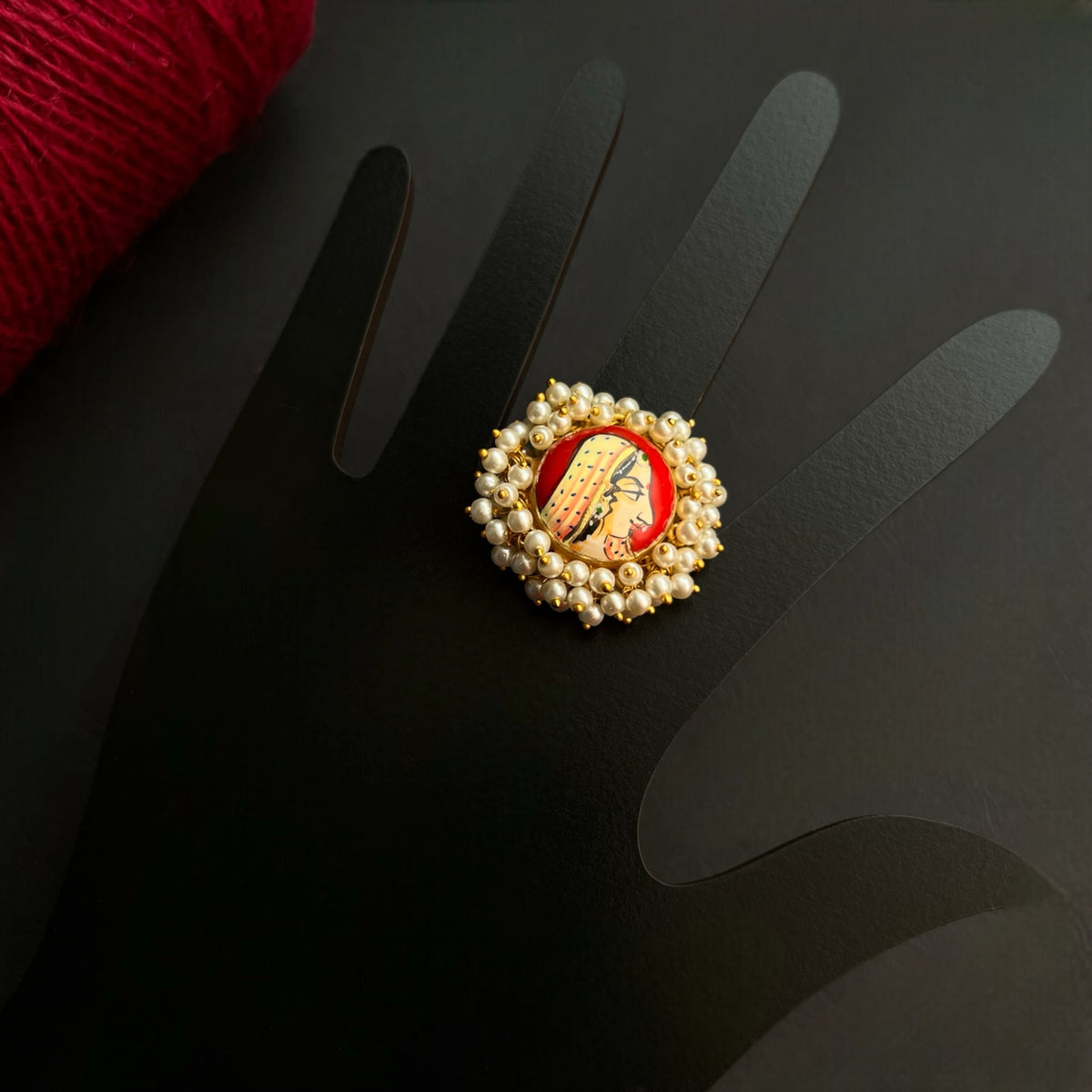 MUMTAJITHA GOLD TONED PREMIUM HANDMADE RING R38