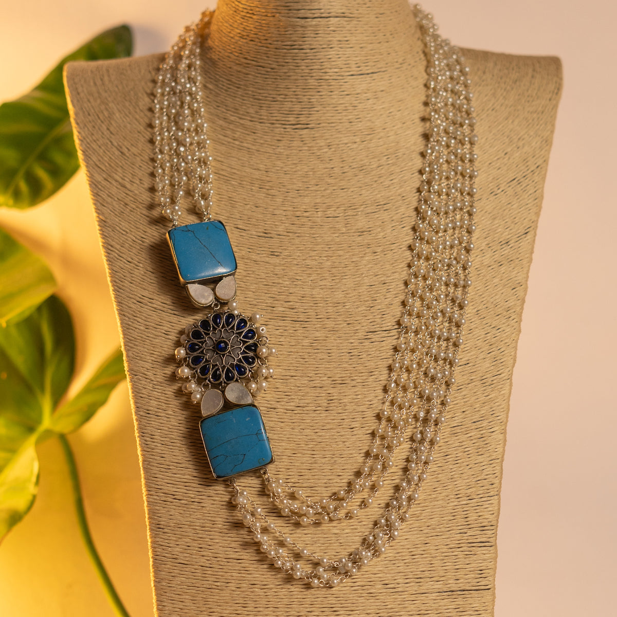 SIRIN HANDMADE MONOLISA STONE  STATEMENT MALA ML46