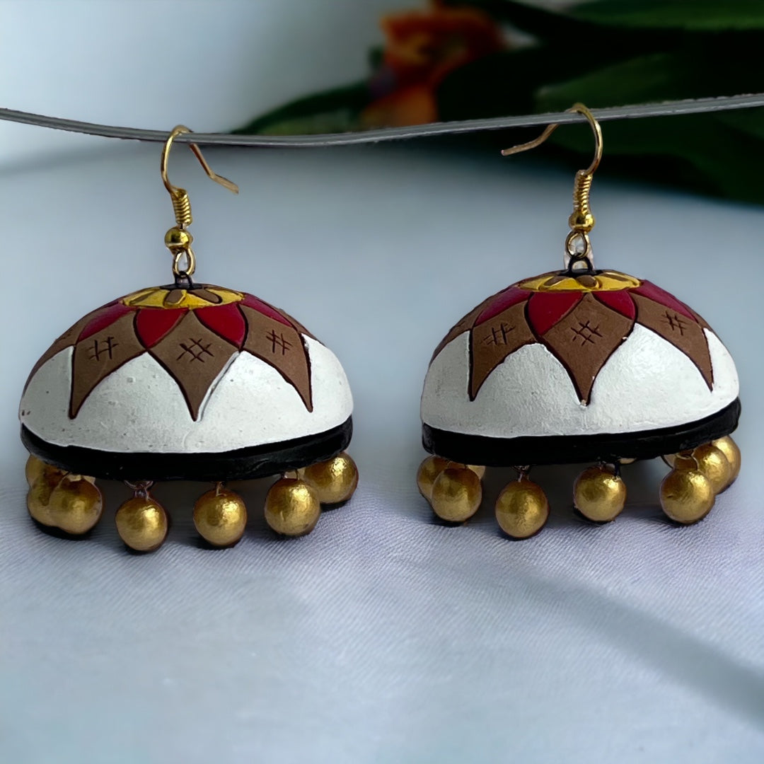 MRIDULA TERRACOTTA HANDMADE JHUMKAS TR58