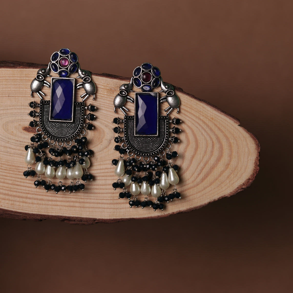 ELEPHANT VERDE OXIDIZED MONOLISA STONE SEMI HANDMADE ER117