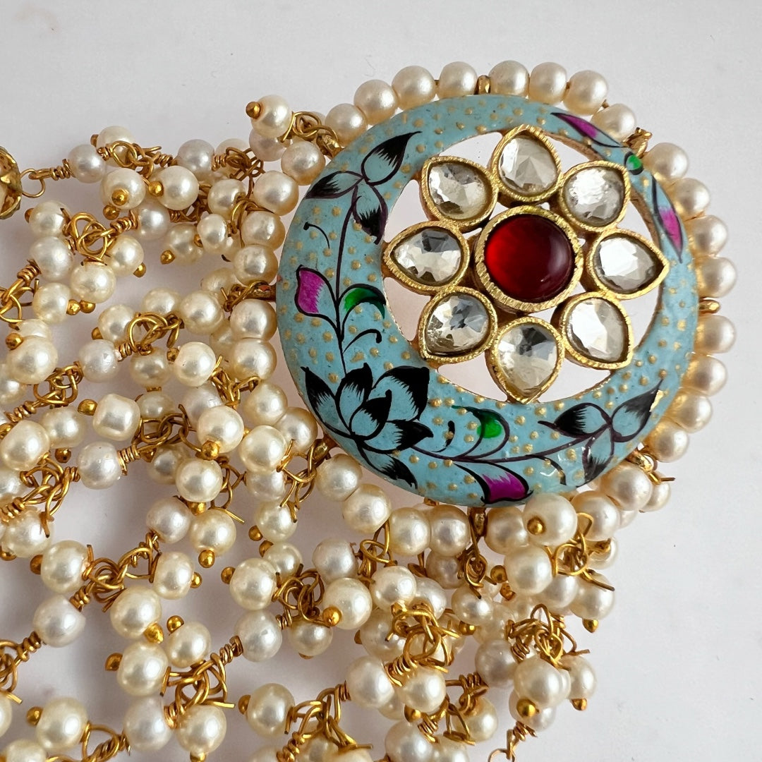 THARANI MEENAKARI HANDMADE EARRING ER84