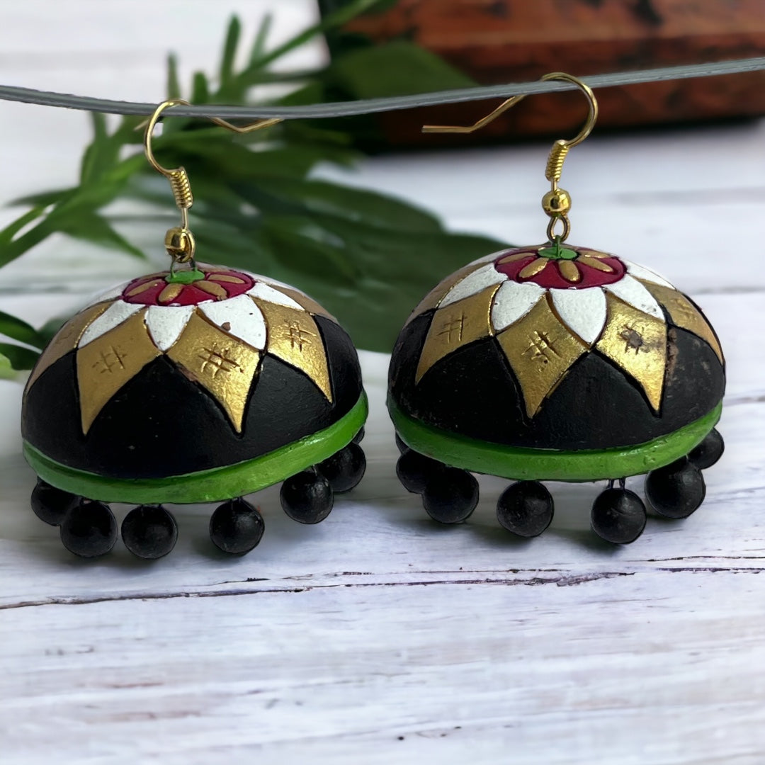 MRIDULA TERRACOTTA HANDMADE JHUMKAS TR58