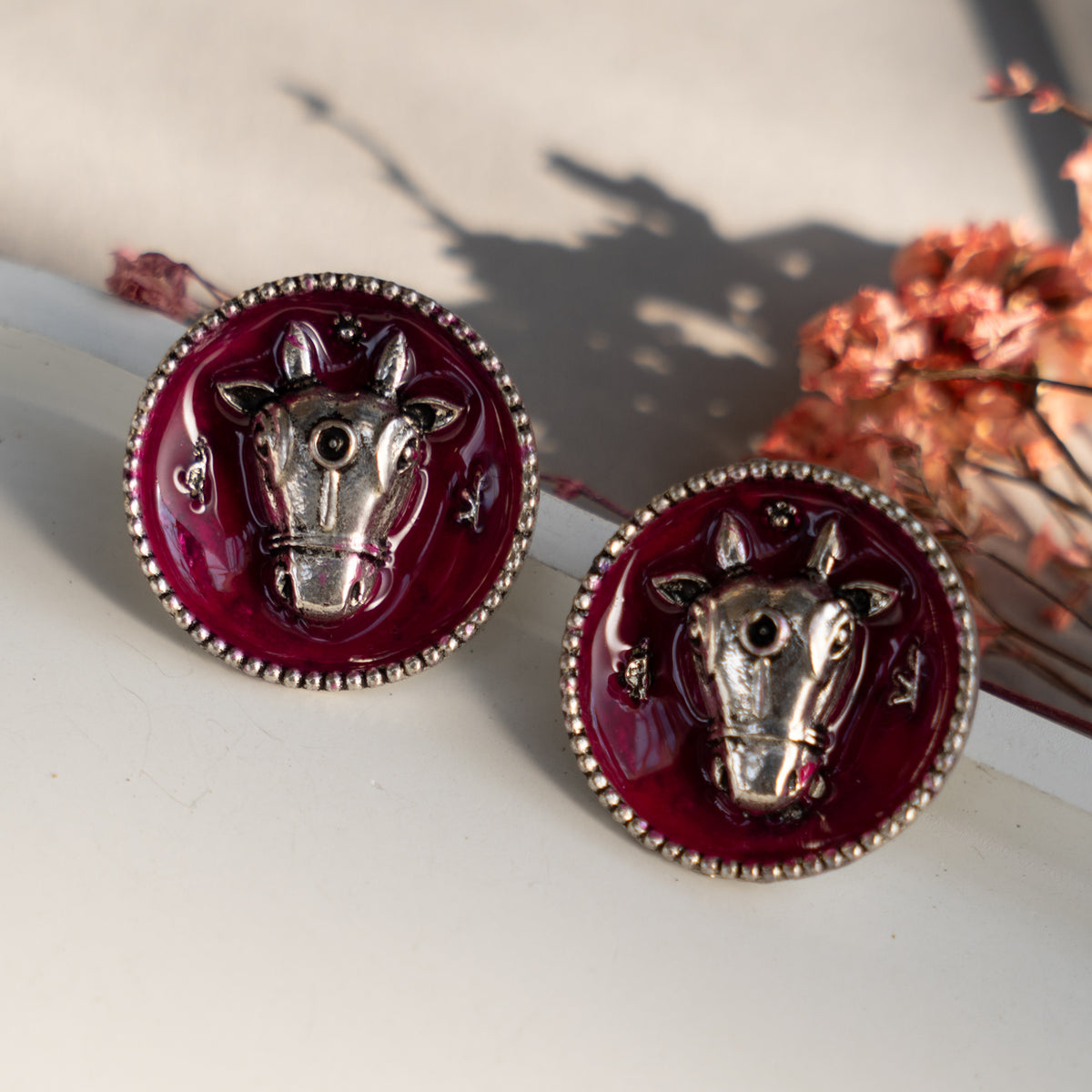 XANTHANIA SEMI HANDMADE EARRINGS/STUDS ER802