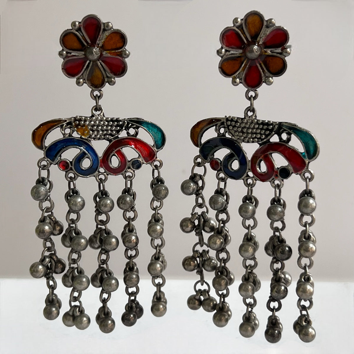 ROYA AFGHANI MEENA RAW AND RUSTIC AND VINTAGE EARRING AF45