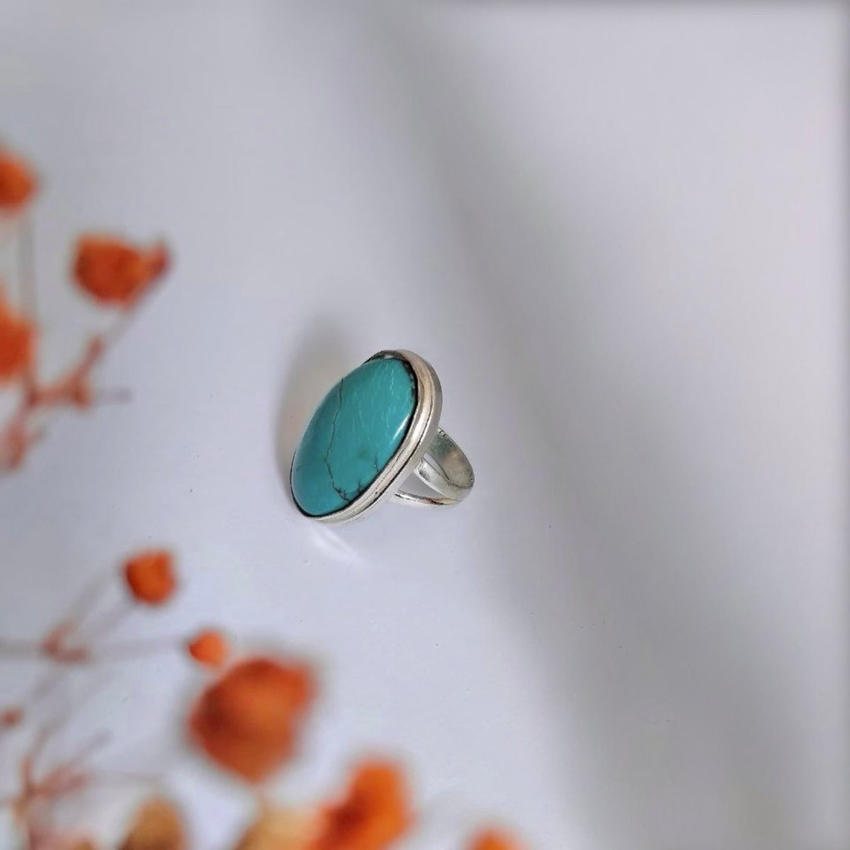 NIHARA HANDMADE PREMIUM AND NATURAL STINE ANTIQUE POLISH RING R104