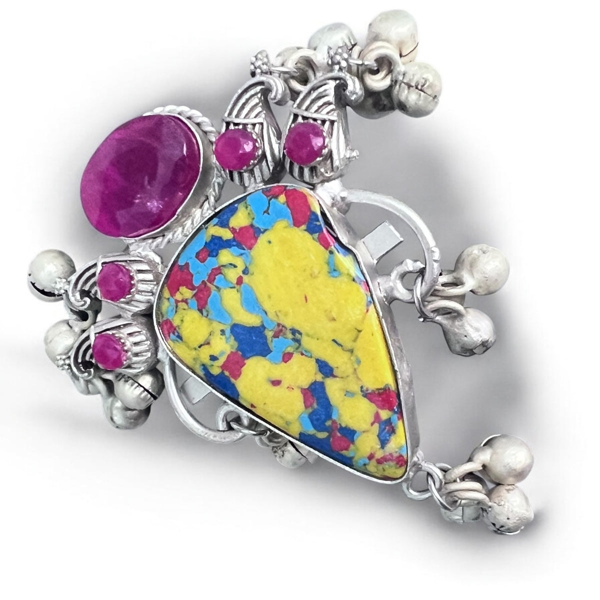 AGANYA PREMIUM HANDMADE NATURAL STONES SILVER POLISH RING R50