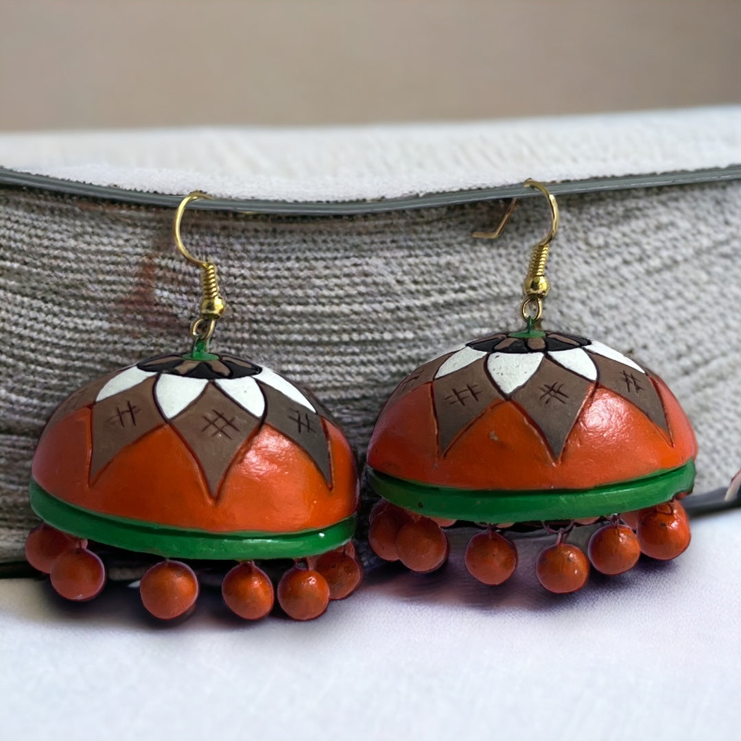 MRIDULA TERRACOTTA HANDMADE JHUMKAS TR58