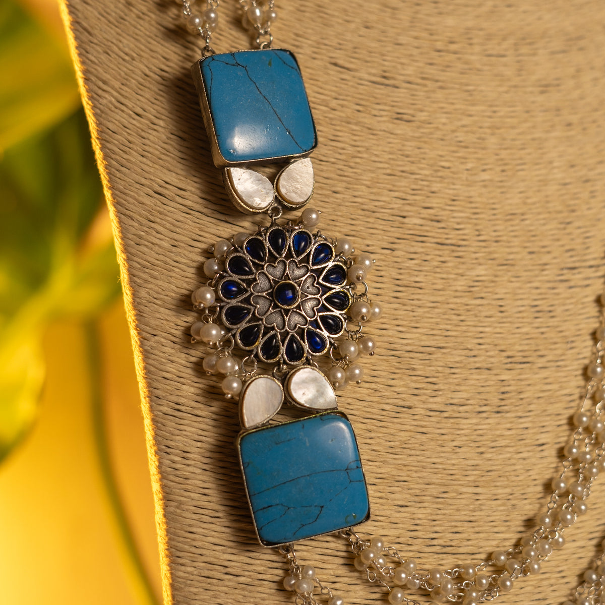 SIRIN HANDMADE MONOLISA STONE  STATEMENT MALA ML46