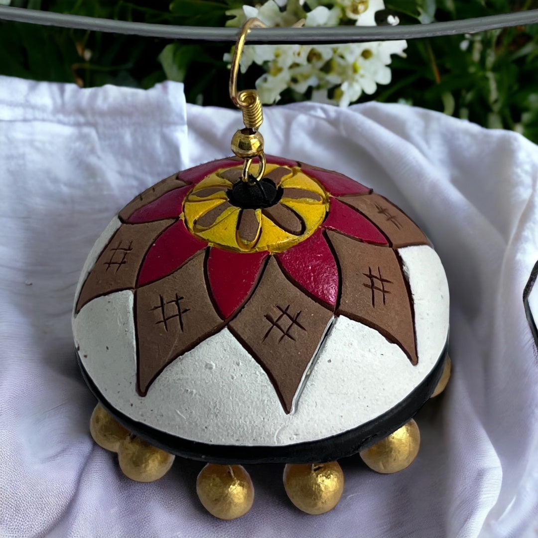 MRIDULA TERRACOTTA HANDMADE JHUMKAS TR58