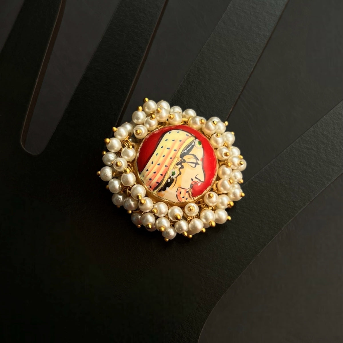 MUMTAJITHA GOLD TONED PREMIUM HANDMADE RING R38