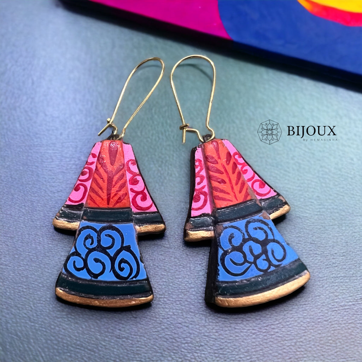 HERA TERRACOTTA NECKLACE WITH EARRINGS TR05