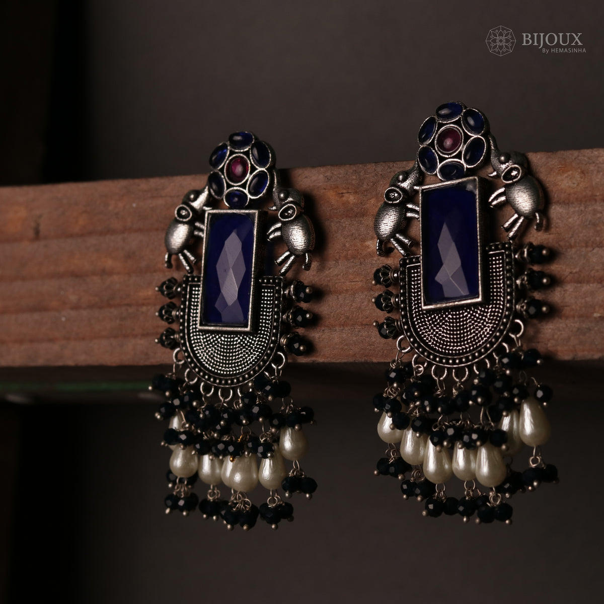 ELEPHANT VERDE OXIDIZED MONOLISA STONE SEMI HANDMADE ER117