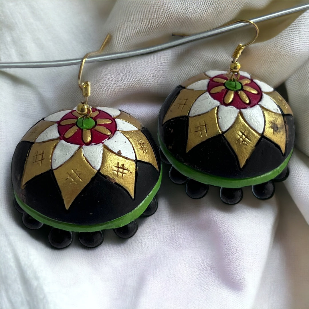 MRIDULA TERRACOTTA HANDMADE JHUMKAS TR58