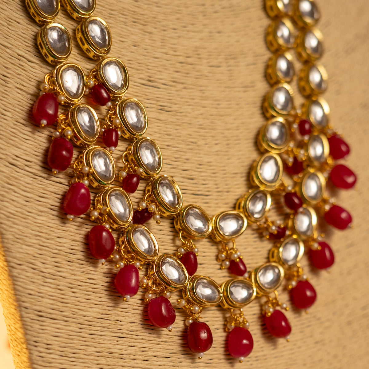 KINA LAYER KUNDAN AND HANDMADE MALA ML26