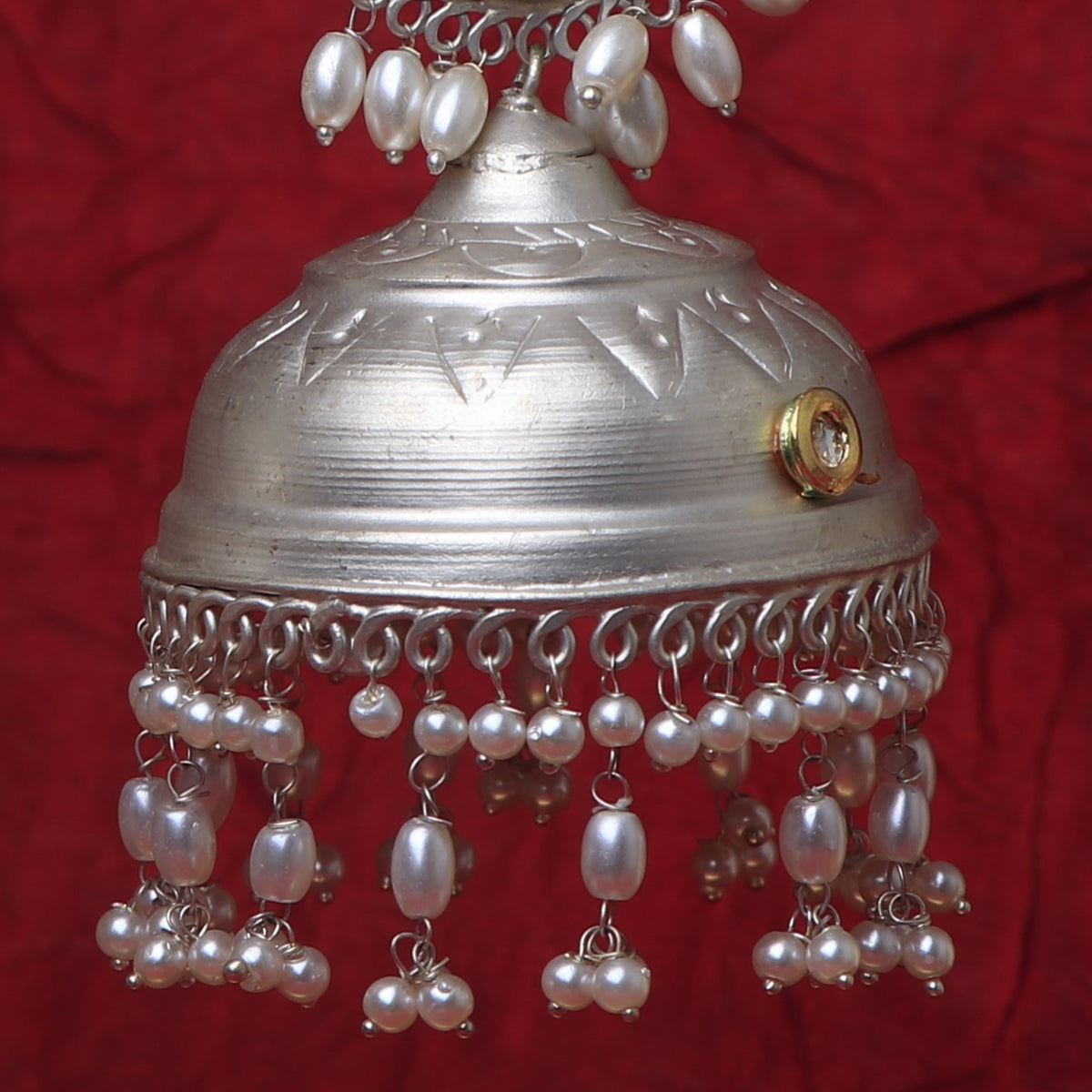 ETHNIC ELEPHANT 925 SILVER LOOK ALIKE POLISH HANDMADE JHUMKA ER280