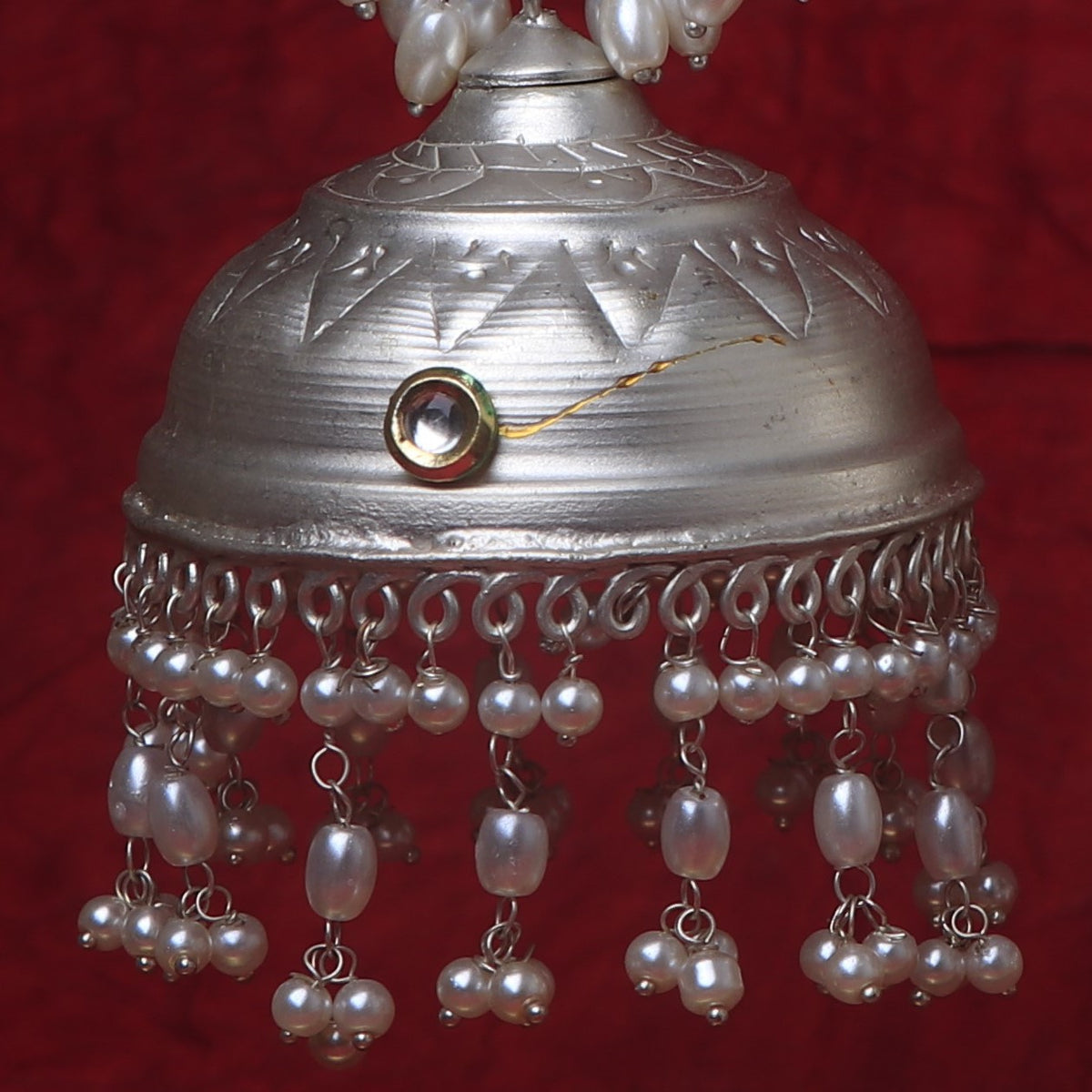 ETHNIC ELEPHANT 925 SILVER LOOK ALIKE POLISH HANDMADE JHUMKA ER280