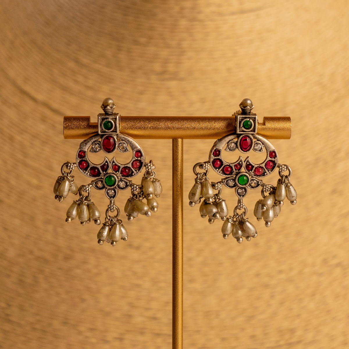 SHIVANI ATTIYAL OXIDIZED ANTIQUE FINISH NECKLACE WITH EARRINGS NL195