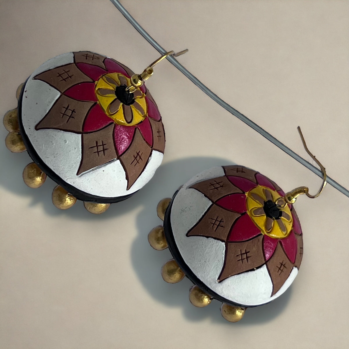 MRIDULA TERRACOTTA HANDMADE JHUMKAS TR58