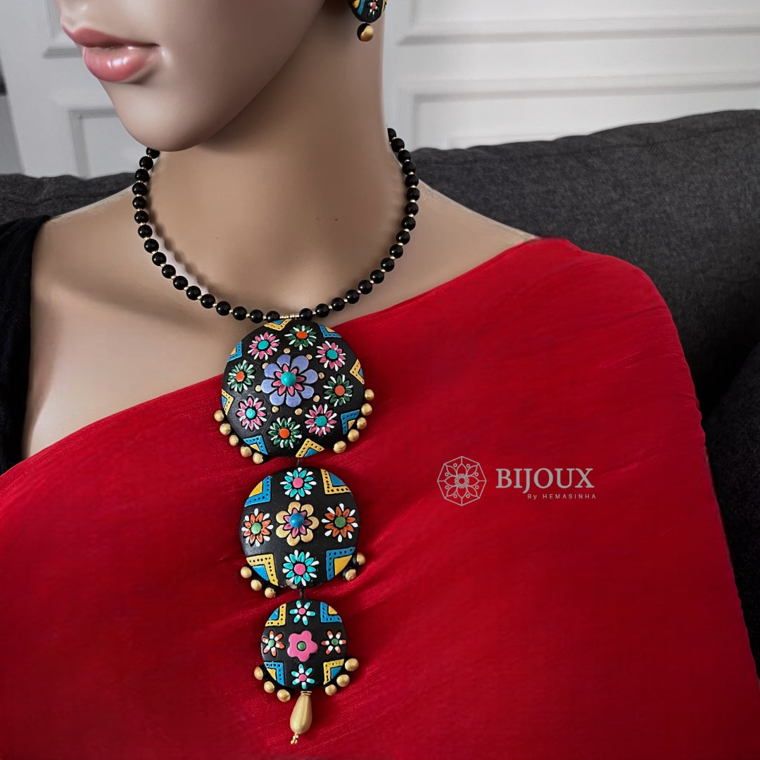 DESIGUAL HANDMADE TERRACOTTA HASLI  WITH EARRING TR03