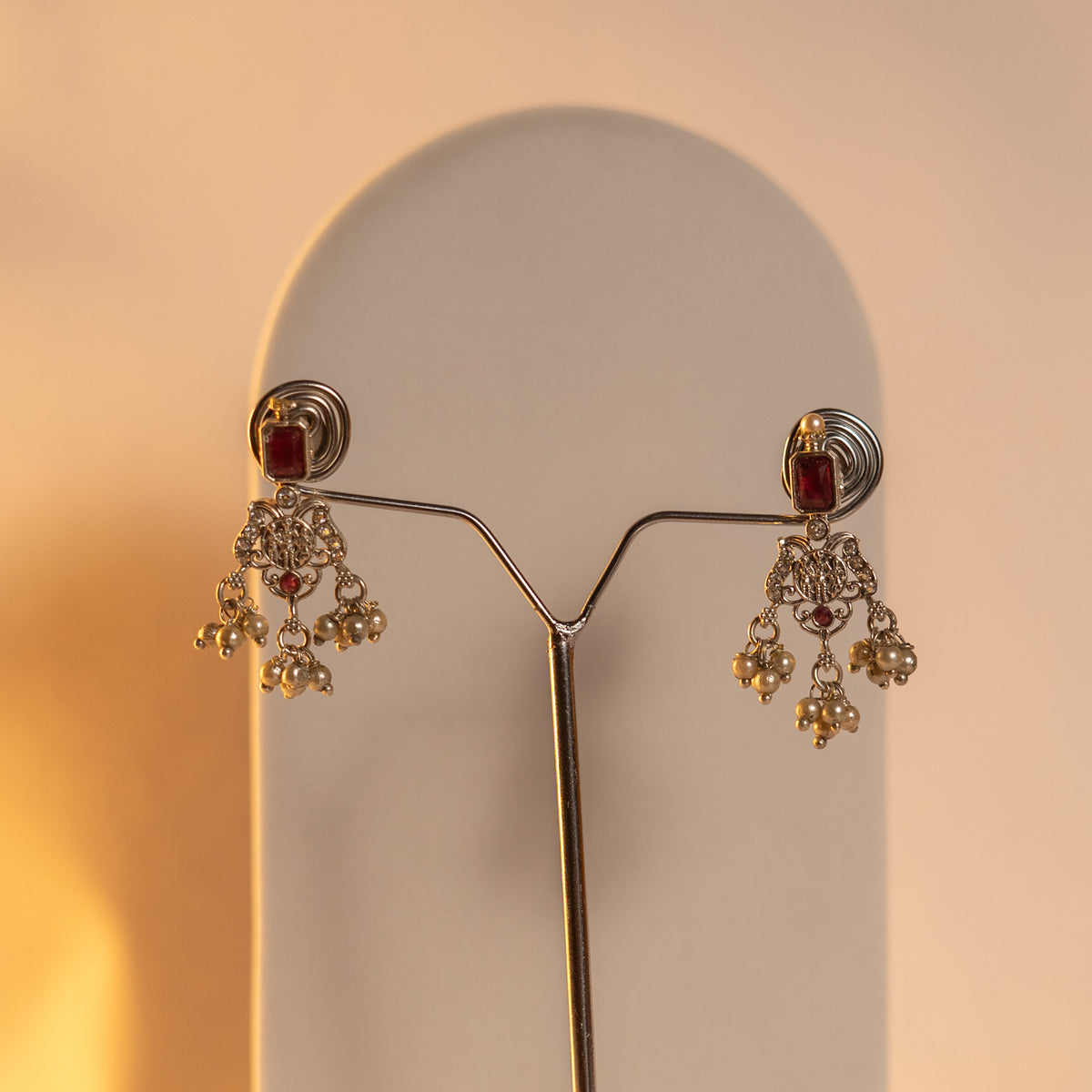 VARKALA BIJOUX EXCLUSIVE SILVER FINISH OXIDIZED MALA ML69