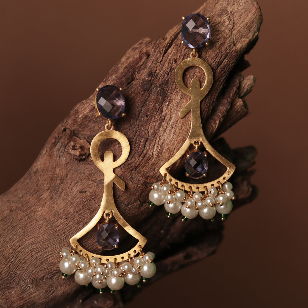 TWINKLING DANGLER DROPS LIGHTWEIGHT HANDMADE  AND HAND HAMMERED EARRINGS  ER72