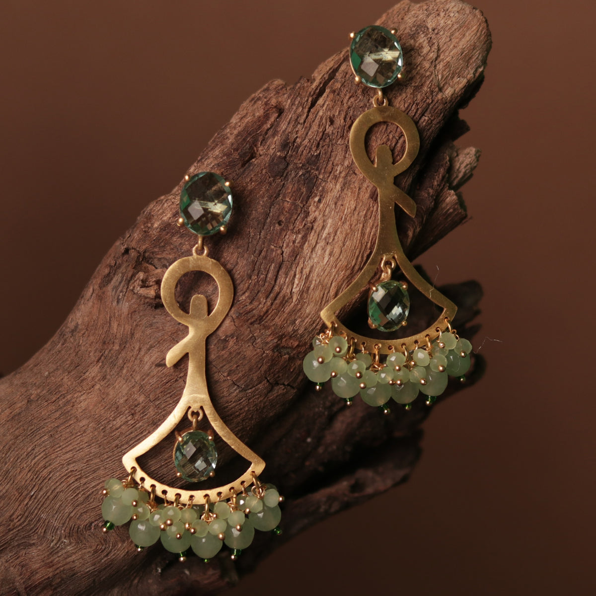 TWINKLING DANGLER DROPS LIGHTWEIGHT HANDMADE  AND HAND HAMMERED EARRINGS  ER72