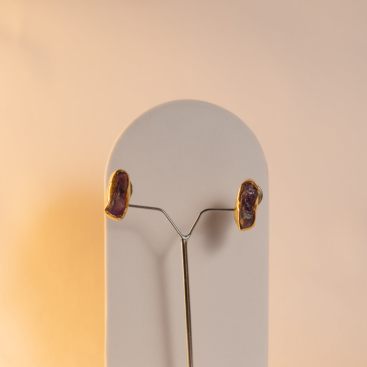 CHANDIKA BIJOUX EXCLUSIVE HANDMADE RAW STONE MALA WITH EARRINGS ML171