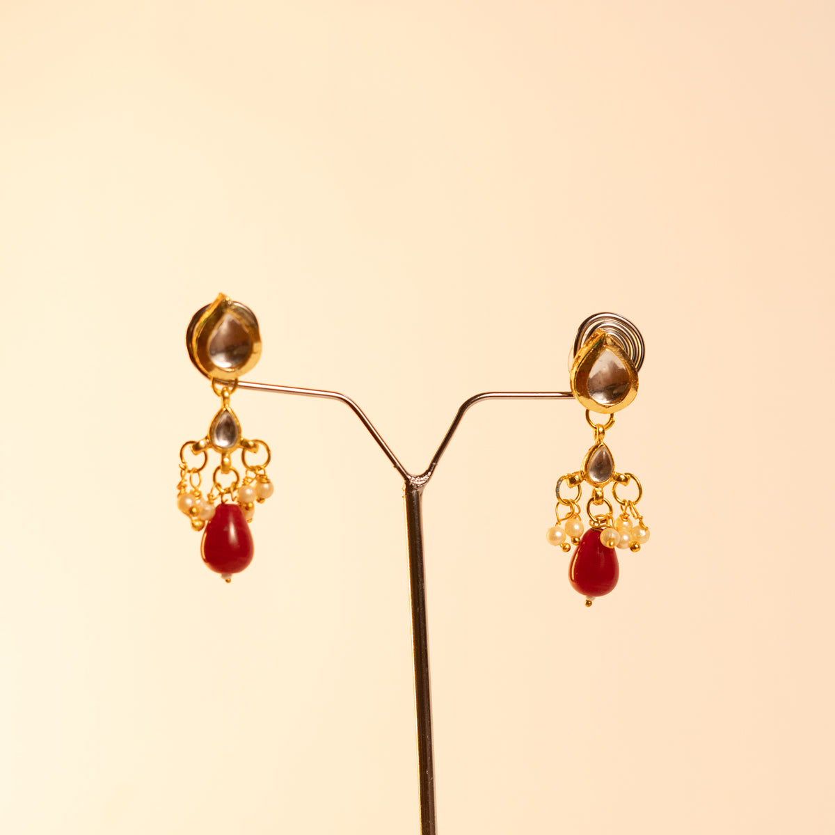 ANSHITA RAW AND RUSTIC BEADS AND KUNDAN HANDMADE LAYERED MALA ML23