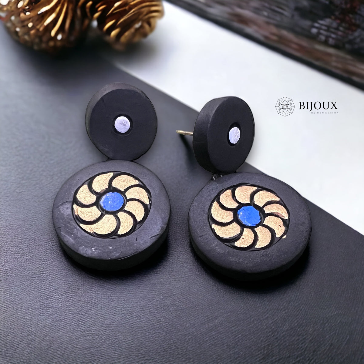 POSH FLAIR TERRACOTTA NECKLACE WITH EARRINGS TR17