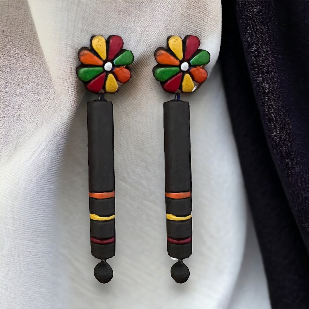 BRANCH BLISS TERRACOTTA NECKLACE WITH EARRING TR33