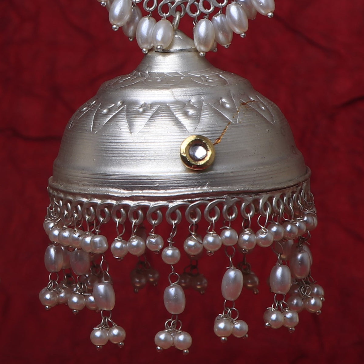 ETHNIC ELEPHANT 925 SILVER LOOK ALIKE POLISH HANDMADE JHUMKA ER280