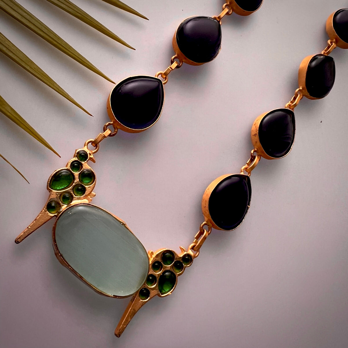 ROXANIA SET RING EARRING AND NECKLACE HANDMADE GOLD TONED PREMIUM NECKLACE/NECKPIECE EARRING SET NL30