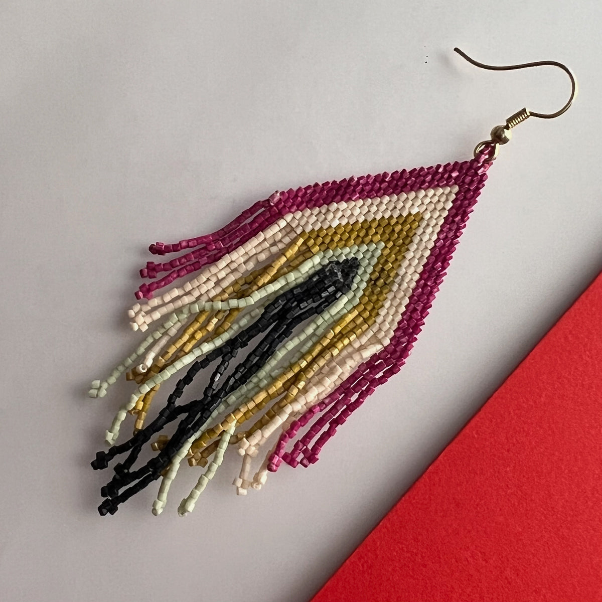 KAYA AFRO BEADS HANDMADE EARRING ER550