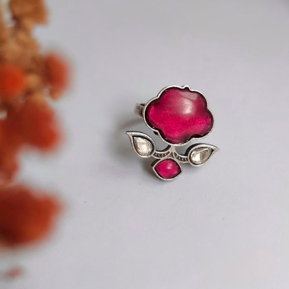 DIANA FAUX SILVER PREMIUM POLISH RING R99