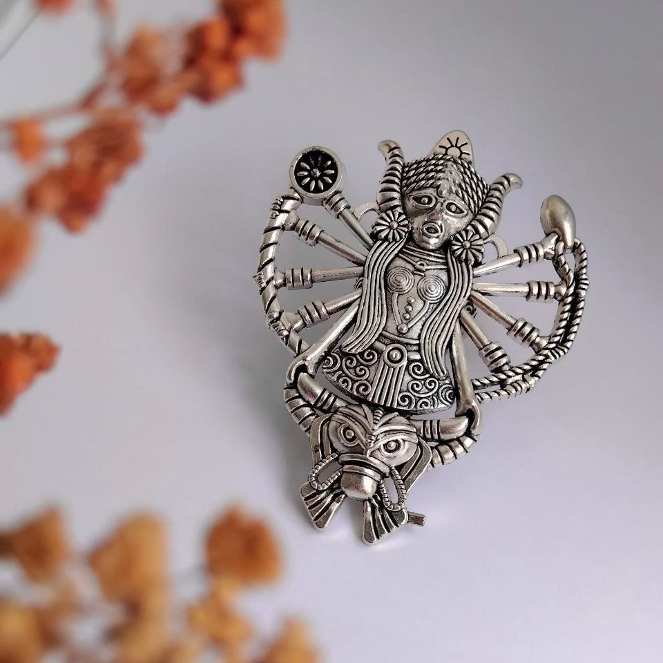 RISHABA TEMPLE OXIDIZED FINISH  RING R88