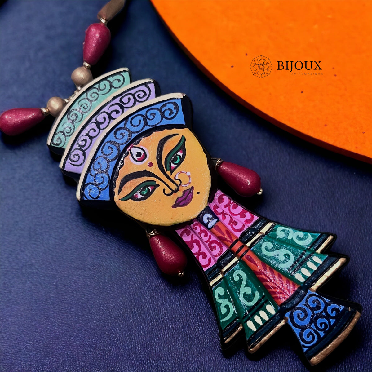 HERA TERRACOTTA NECKLACE WITH EARRINGS TR05