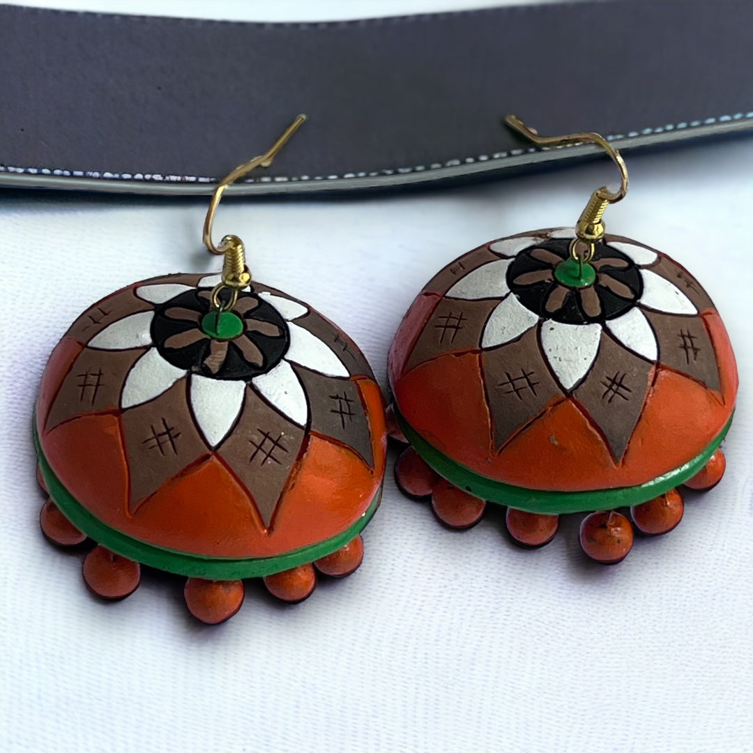 MRIDULA TERRACOTTA HANDMADE JHUMKAS TR58