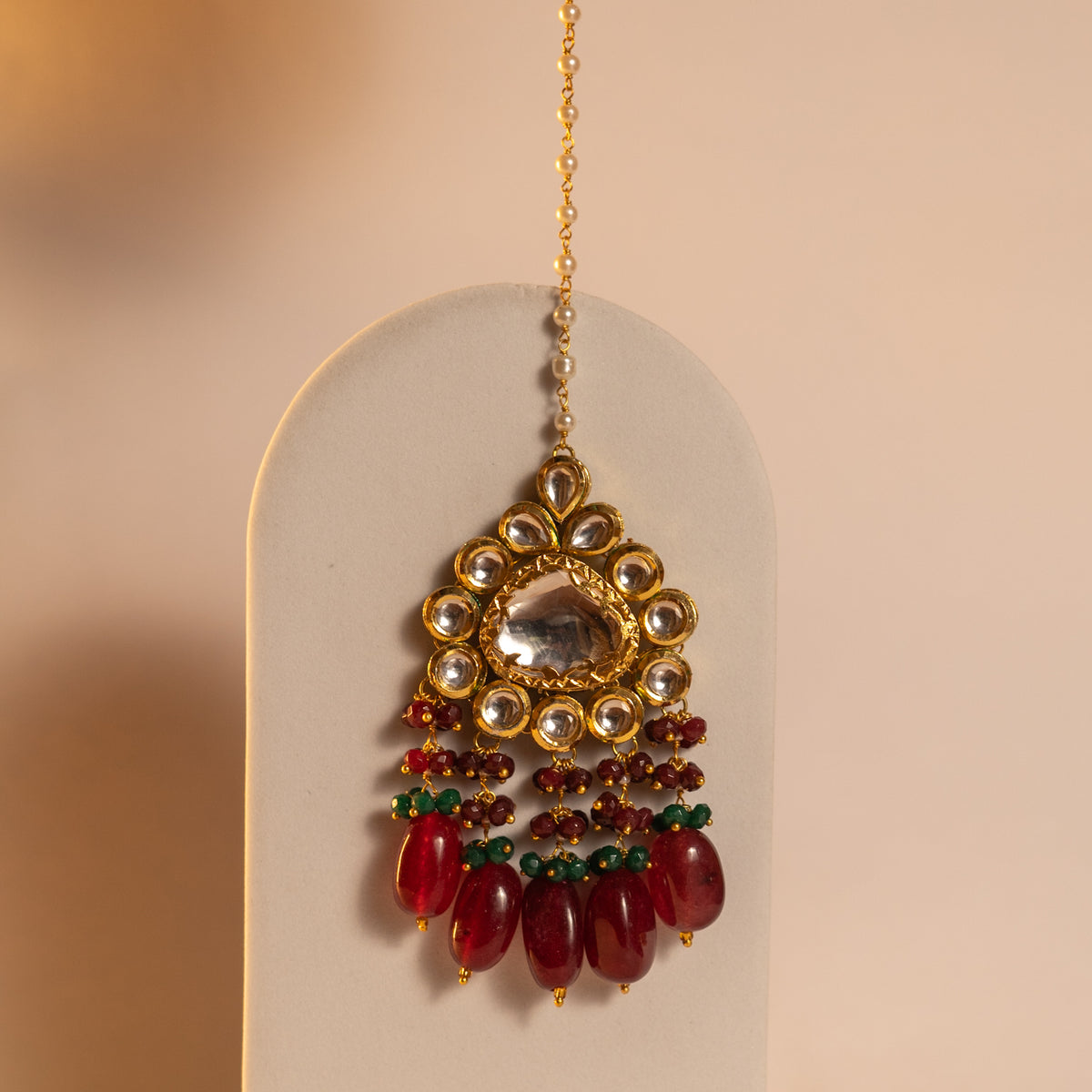 VASUNDHRA HANDMADE BRIDAL BIJOUX PREMIUM BEADS KUNDAN BRIDAL MALA ML122