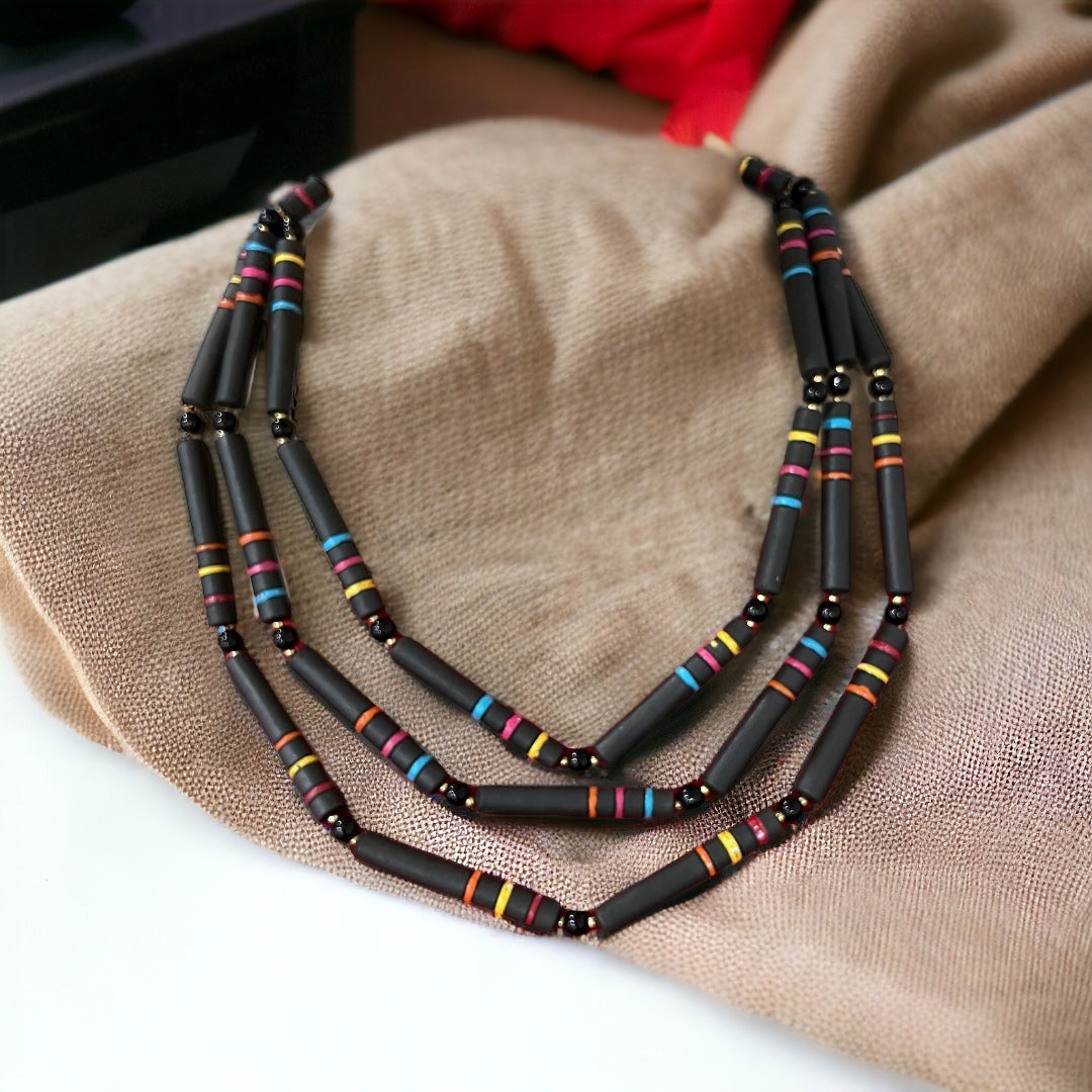 BRANCH BLISS TERRACOTTA NECKLACE WITH EARRING TR33